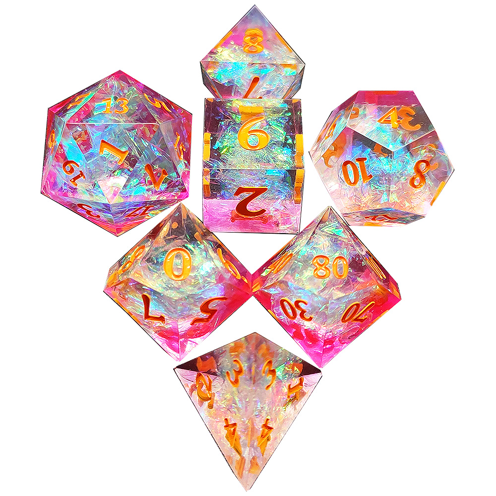 Color Bar Resin Dice Set