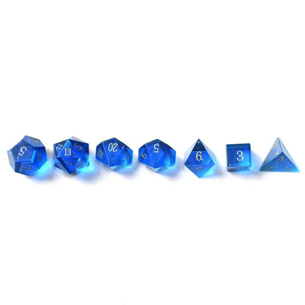 Pure Blue Crystal Dice