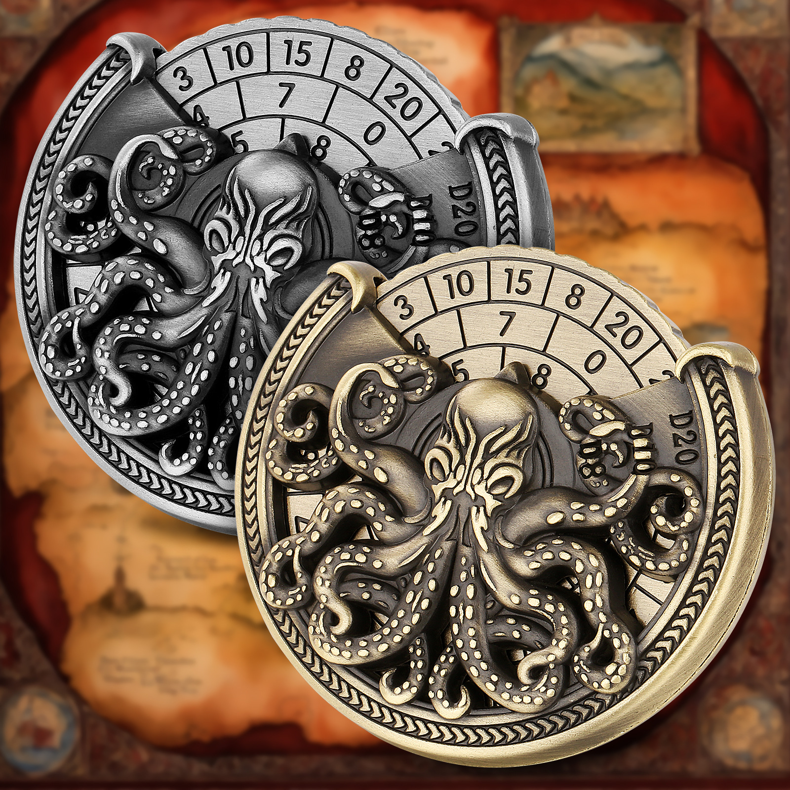 One-Eyed Octopus DND Dice Roulette Spinner