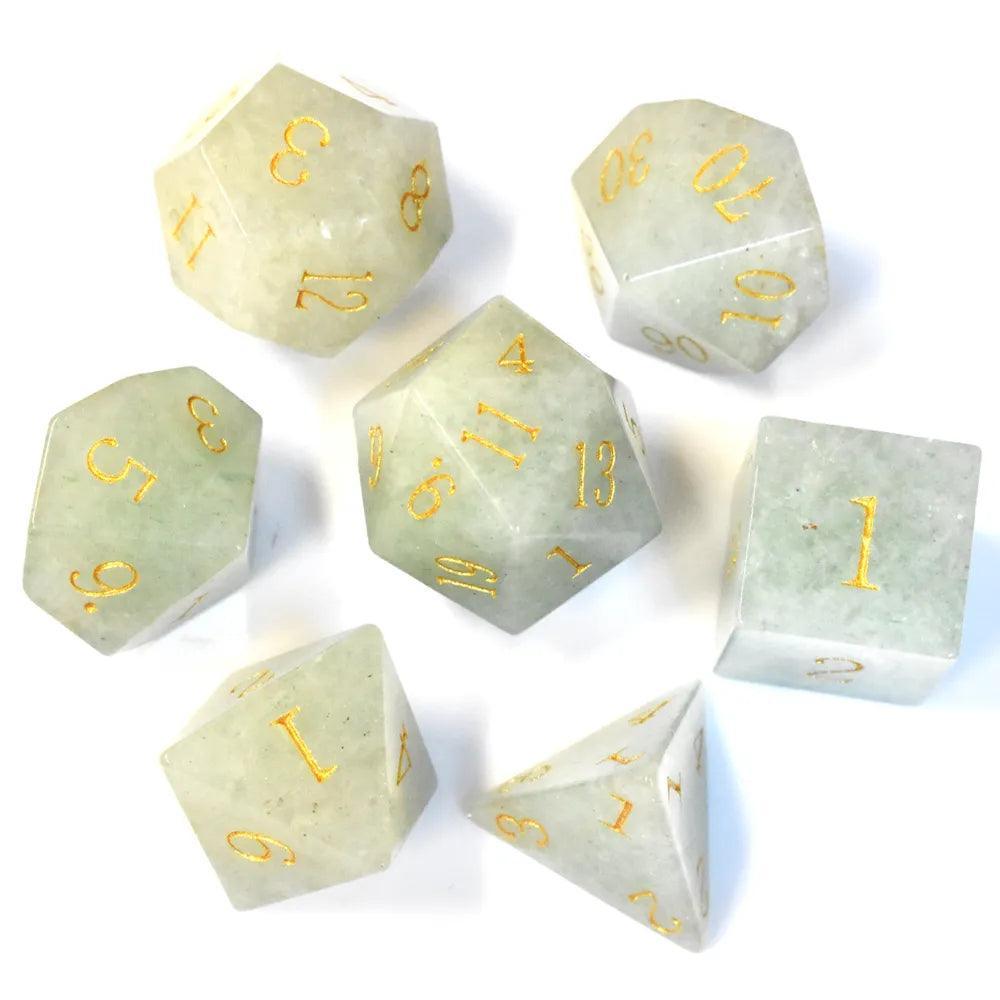 Aventurine Gemstone Dice