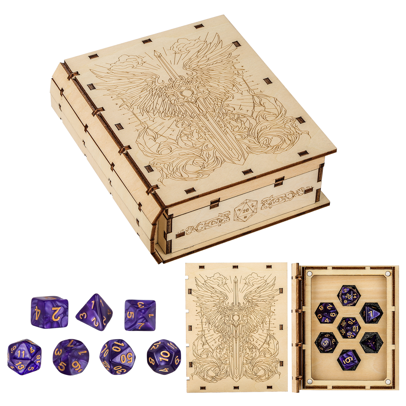Guardian's Wing Dice Vault and Tray
