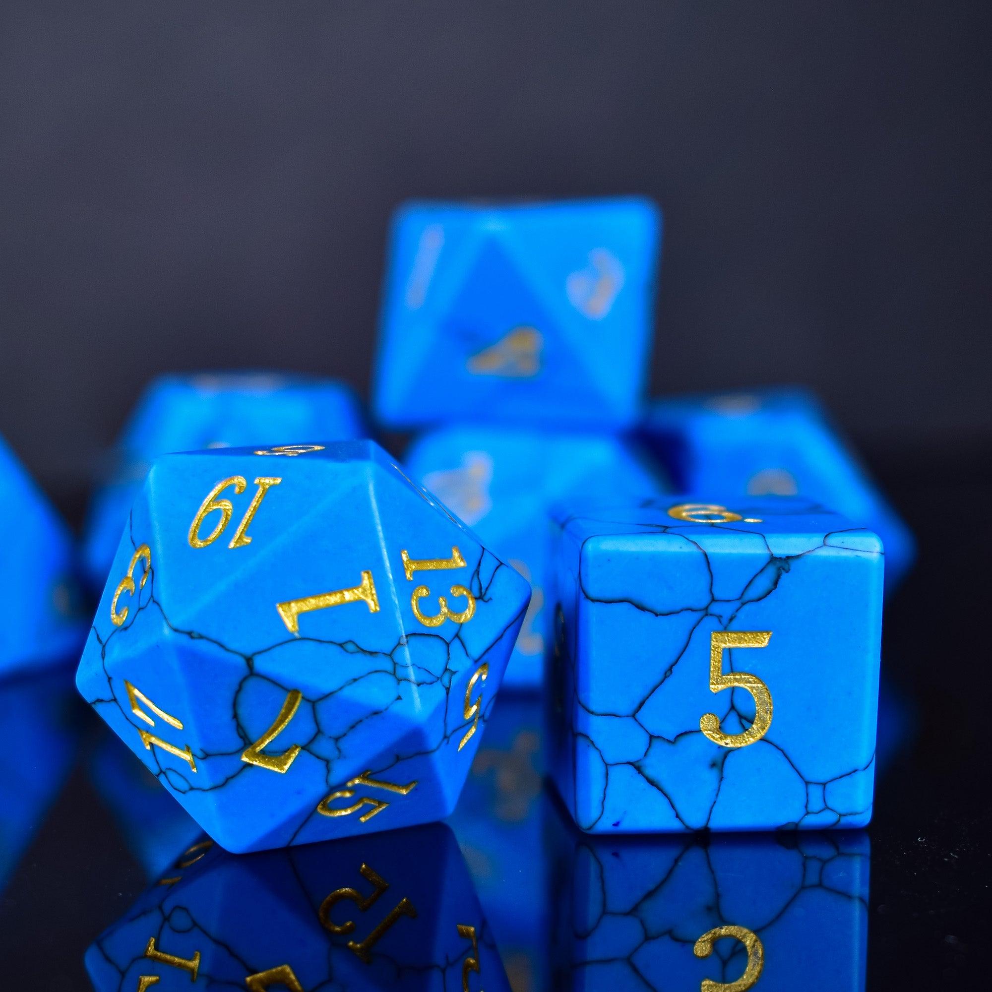 Neptune Blue Gemstone Polyhedral Set