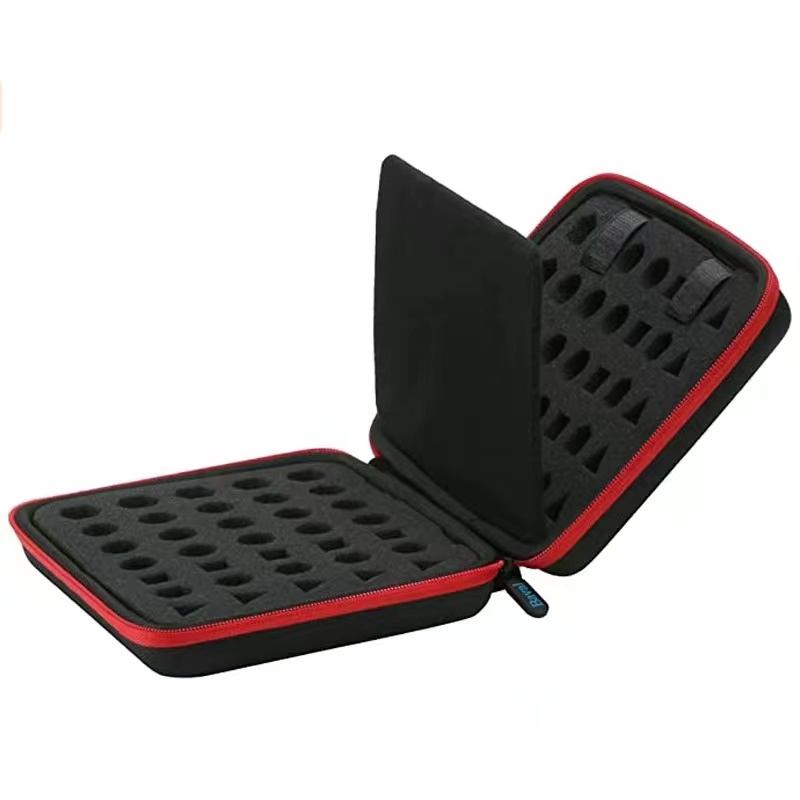 Dice Bag Dice Case with Removable Slotted Tray for Dice Storage Game Dice Holder Compatible with DND Role Playing and Other Table Games, Holds up to 70 Dices/ 14 Sets