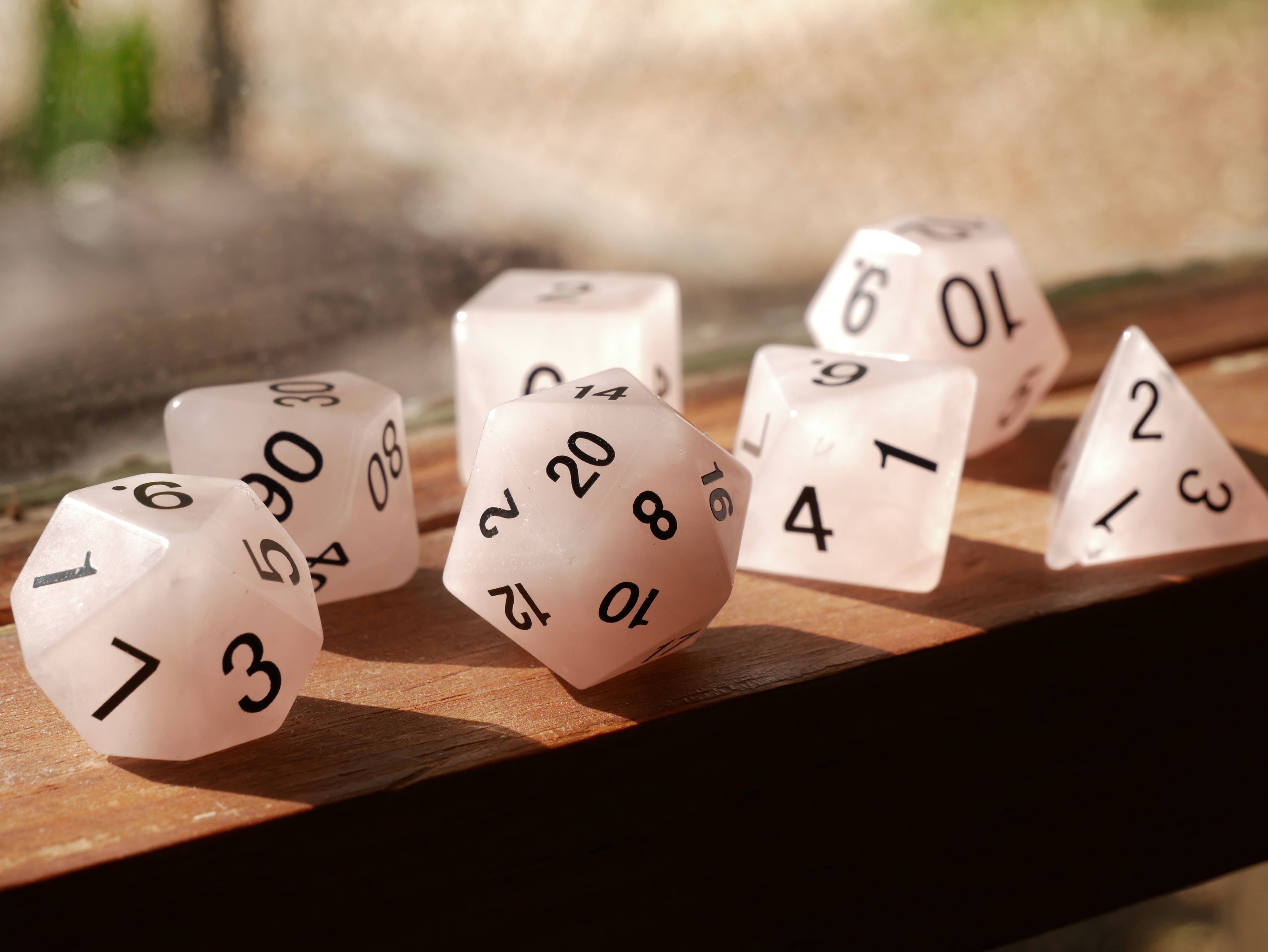 Sunshine White Dice Set