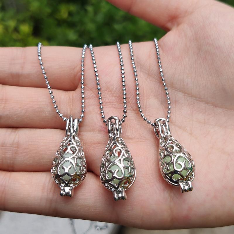 Luminous Cutout Drop Necklace