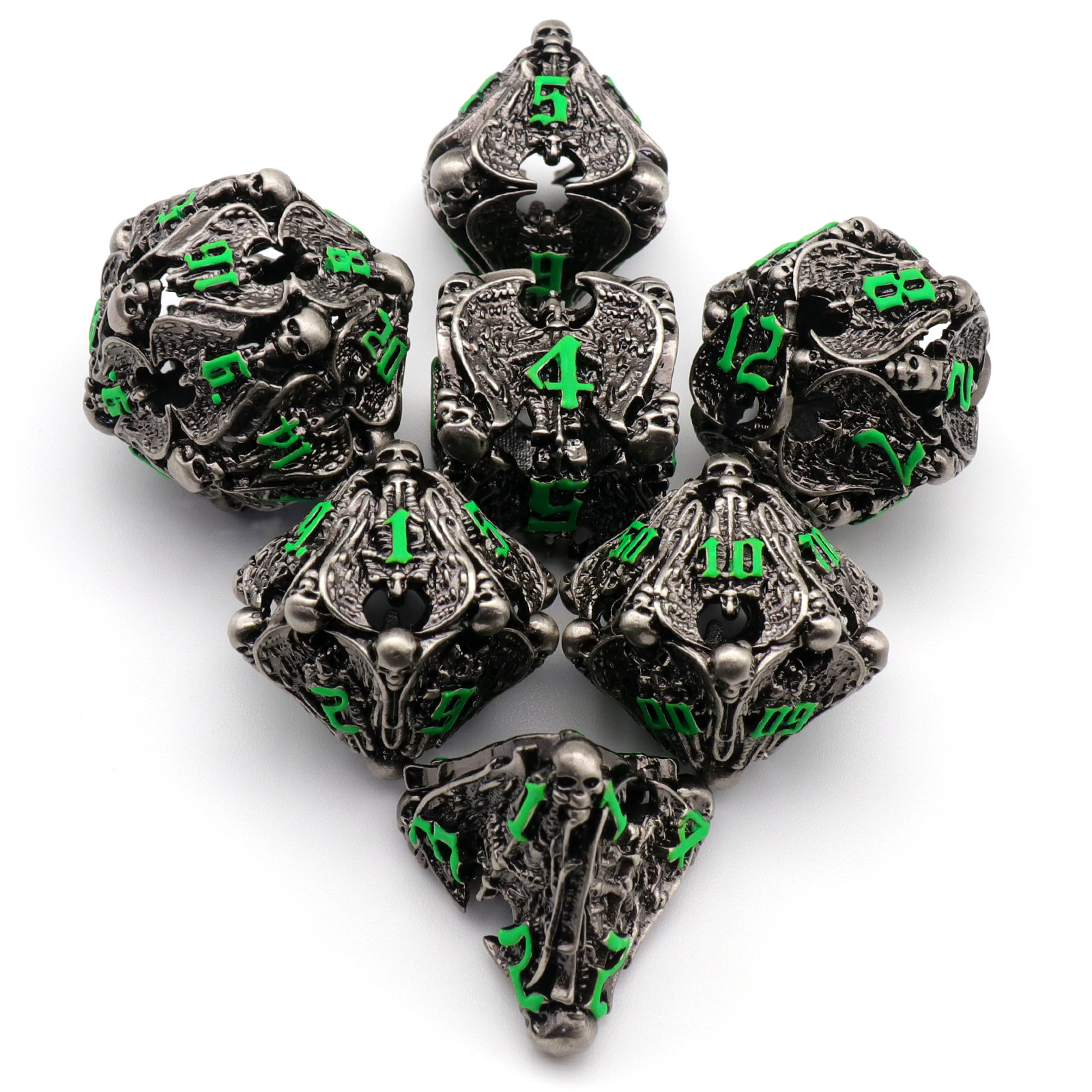 Pure Copper Hollow Metal Dice Set