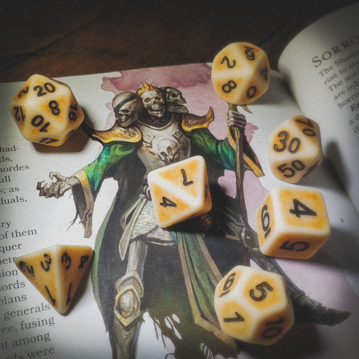 Retro Distressed Dice Set