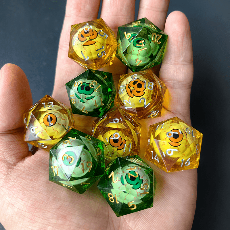 20 Sides Movable Eye Ball Dice Point Angle Dragon Eye Digital Dice 22mm