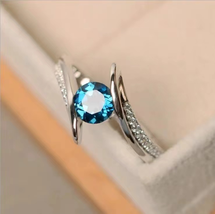 Fashion Round Rings For Women With Round Cubic Zirconia Ring Jewelry Top Quality