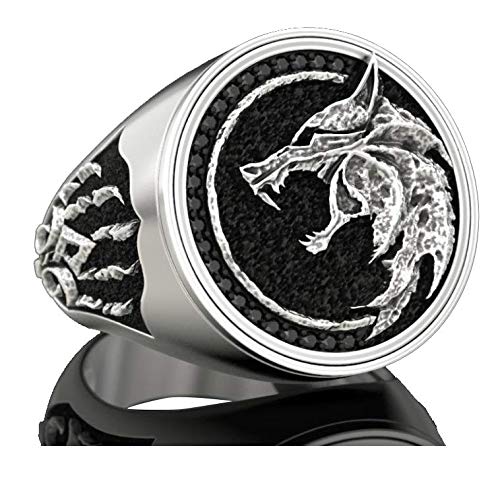 Wolf Head Stainless Steel Ring