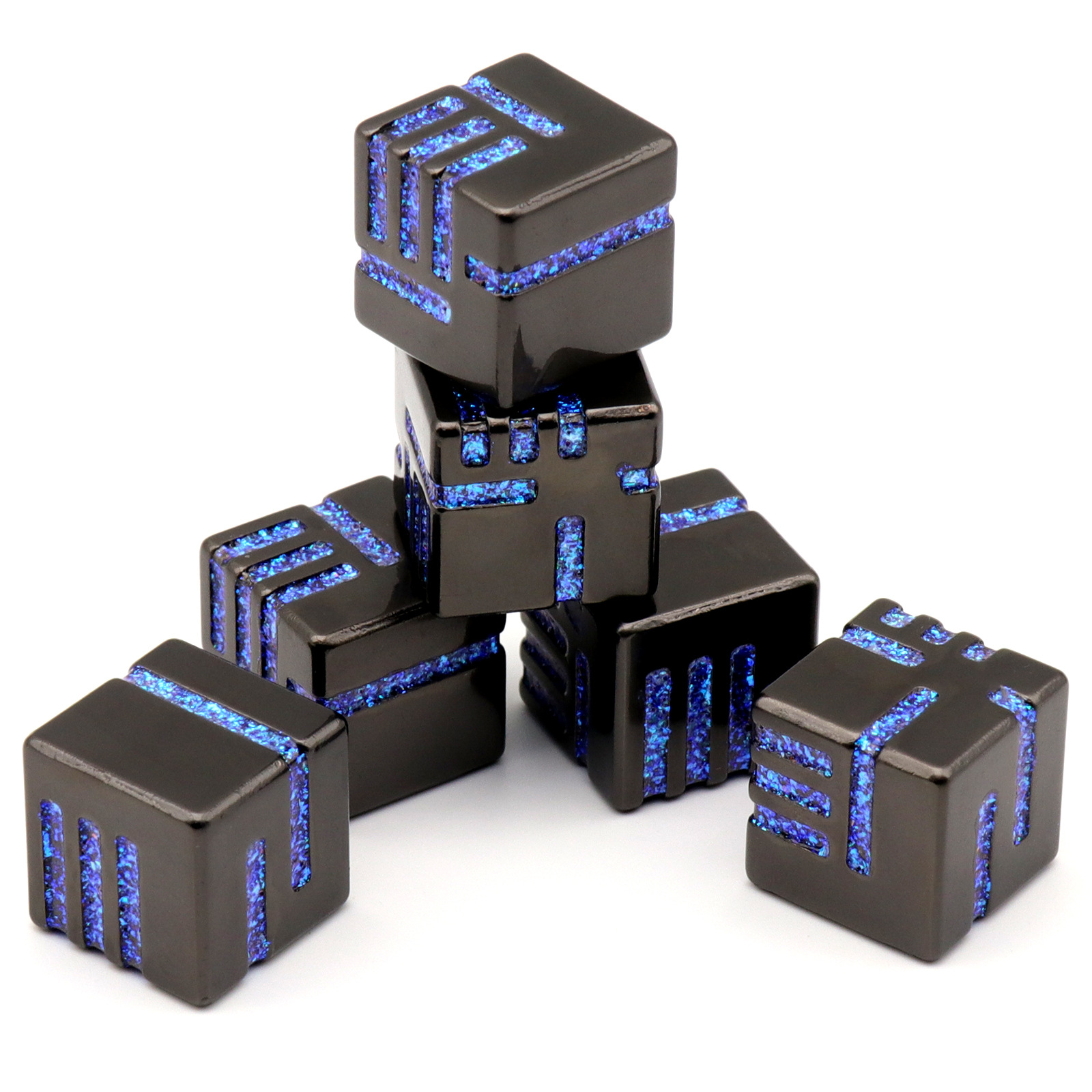 D6  Game Metal dice with Redesign Concept