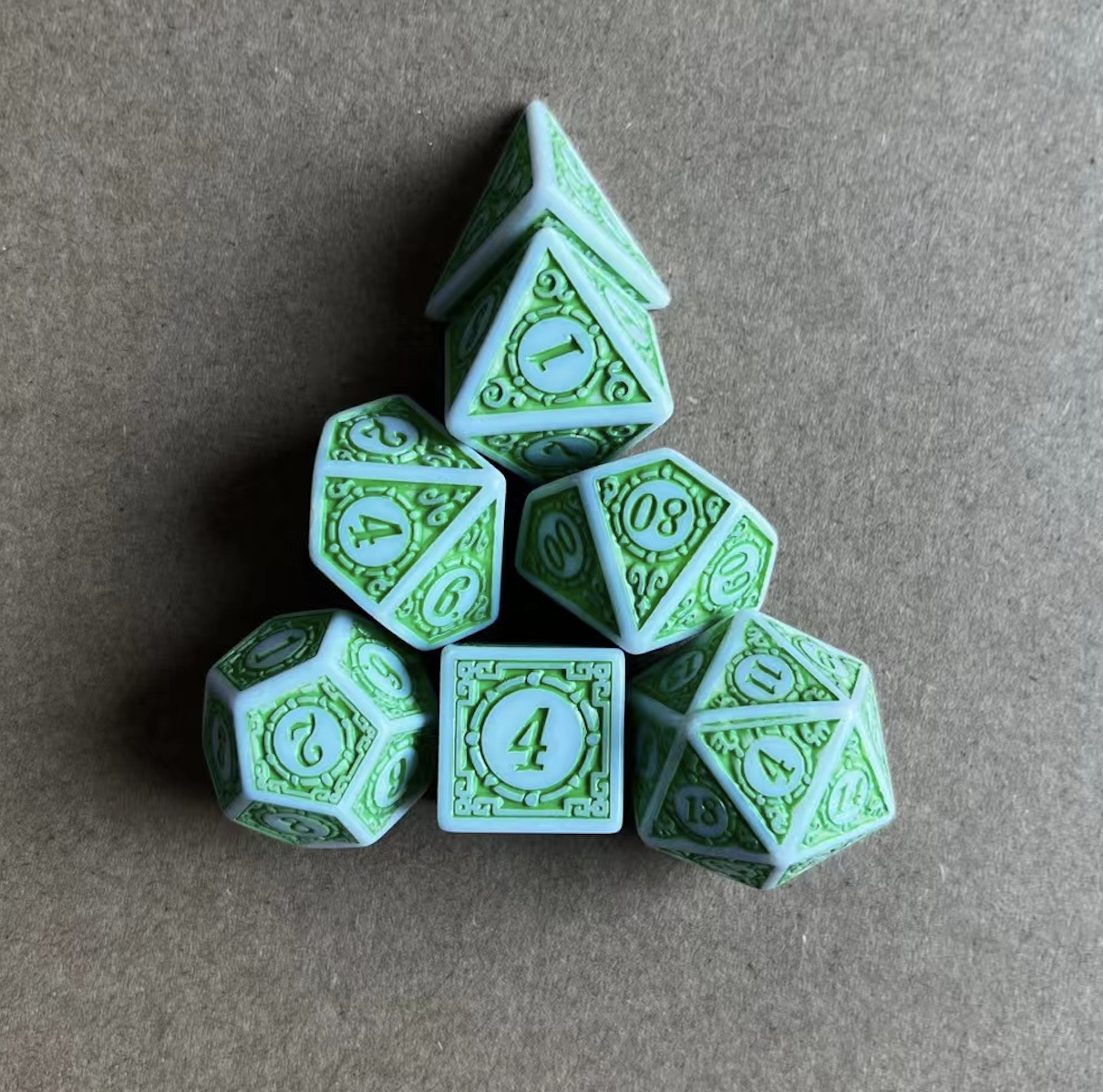 Vintage Graphic Dice Set