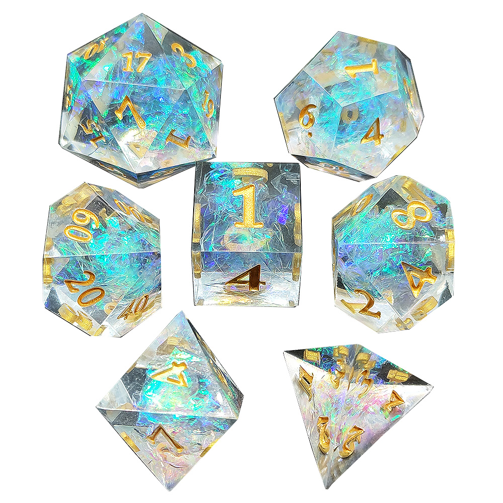 Color Bar Resin Dice Set