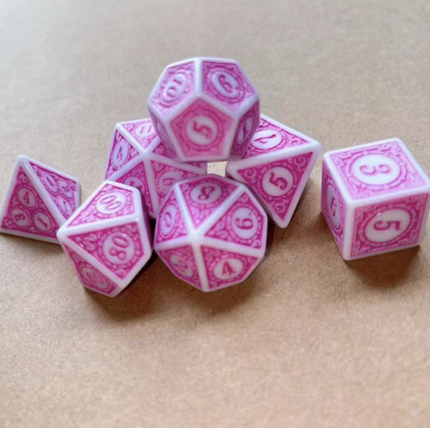 Vintage Graphic Dice Set