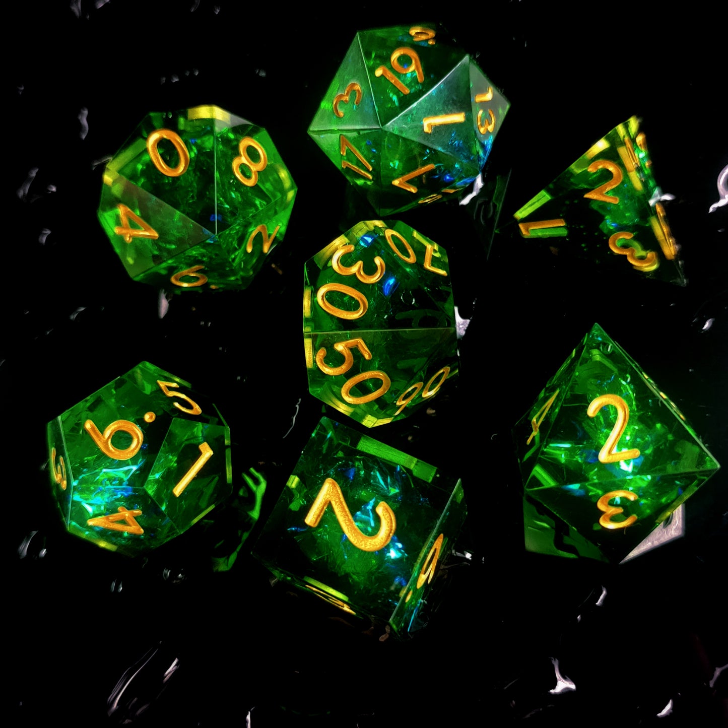 Green Dice Set