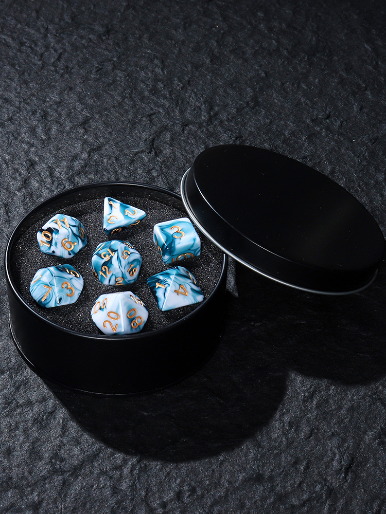 Glacier Flow Dice Set[With Dark Iron Gift Box]