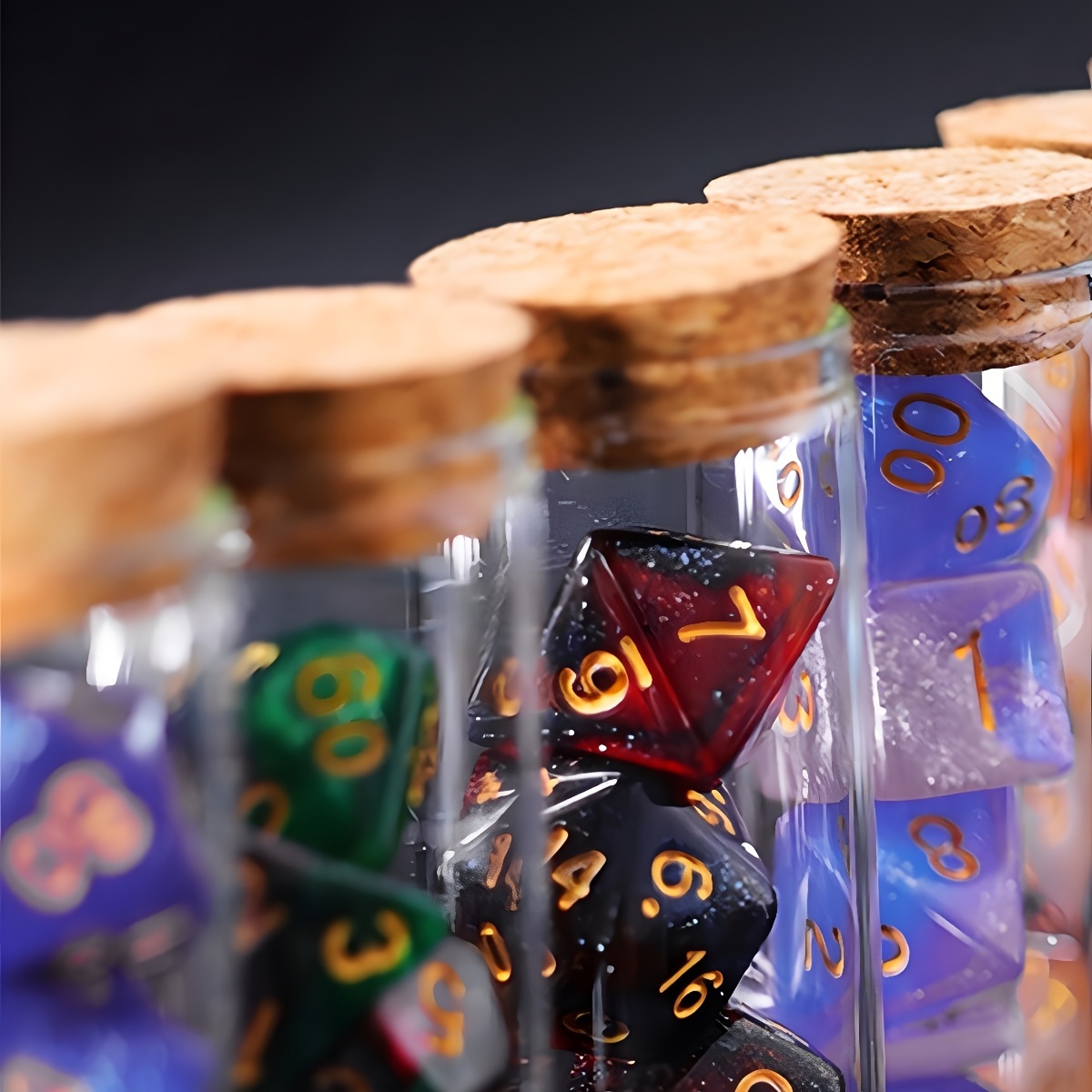 Dice Fantasy Potion Flask