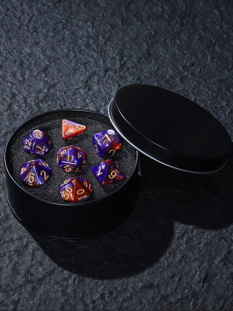 Twilight Bloom Dice Set [With Dark Iron Gift Box]