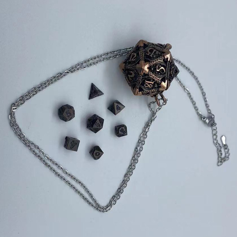 Metal 6MM Mini Hollow Dice Pendant