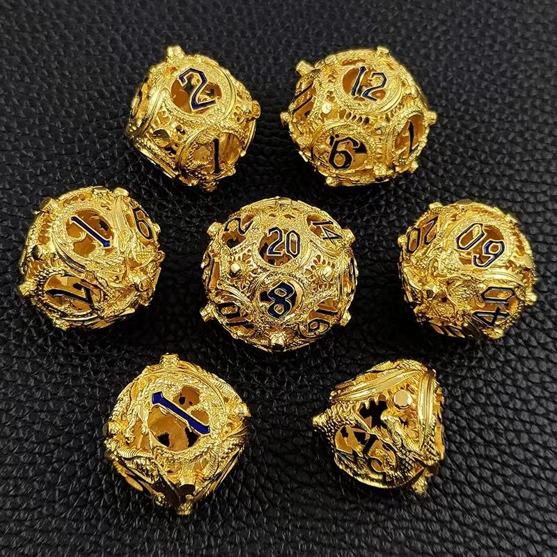 Hollow Metal Dice Set