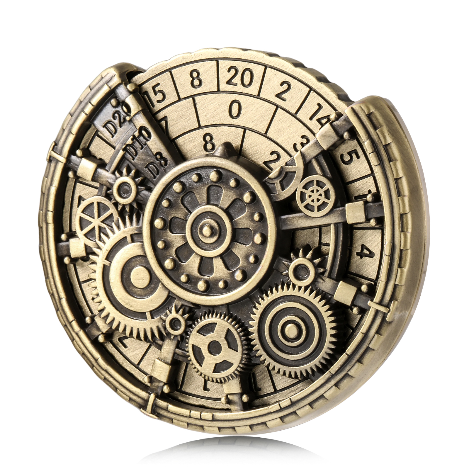 Steampunk Gear Spinner Dice Roller