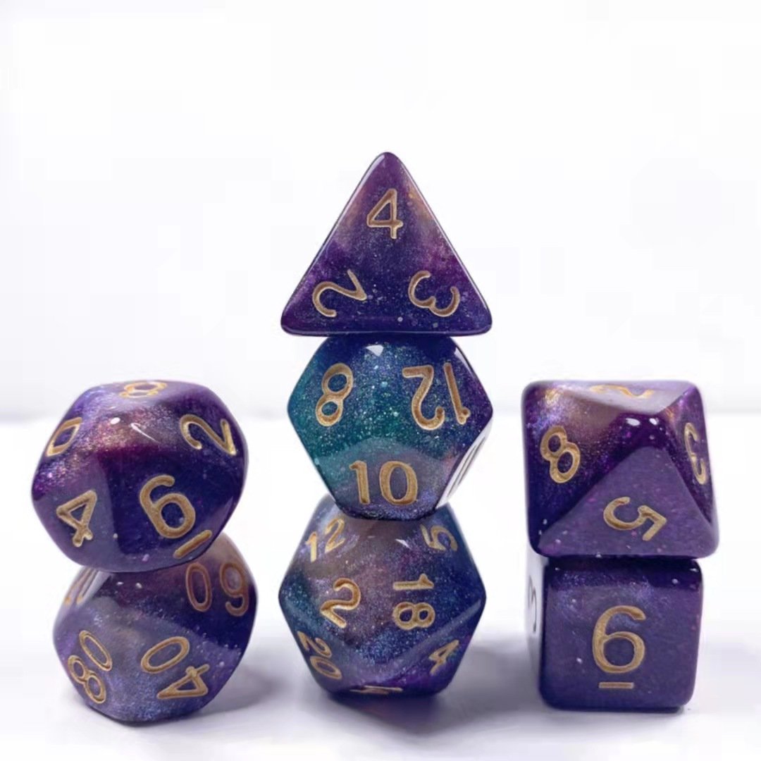 Three Color Chameleon Dice Set