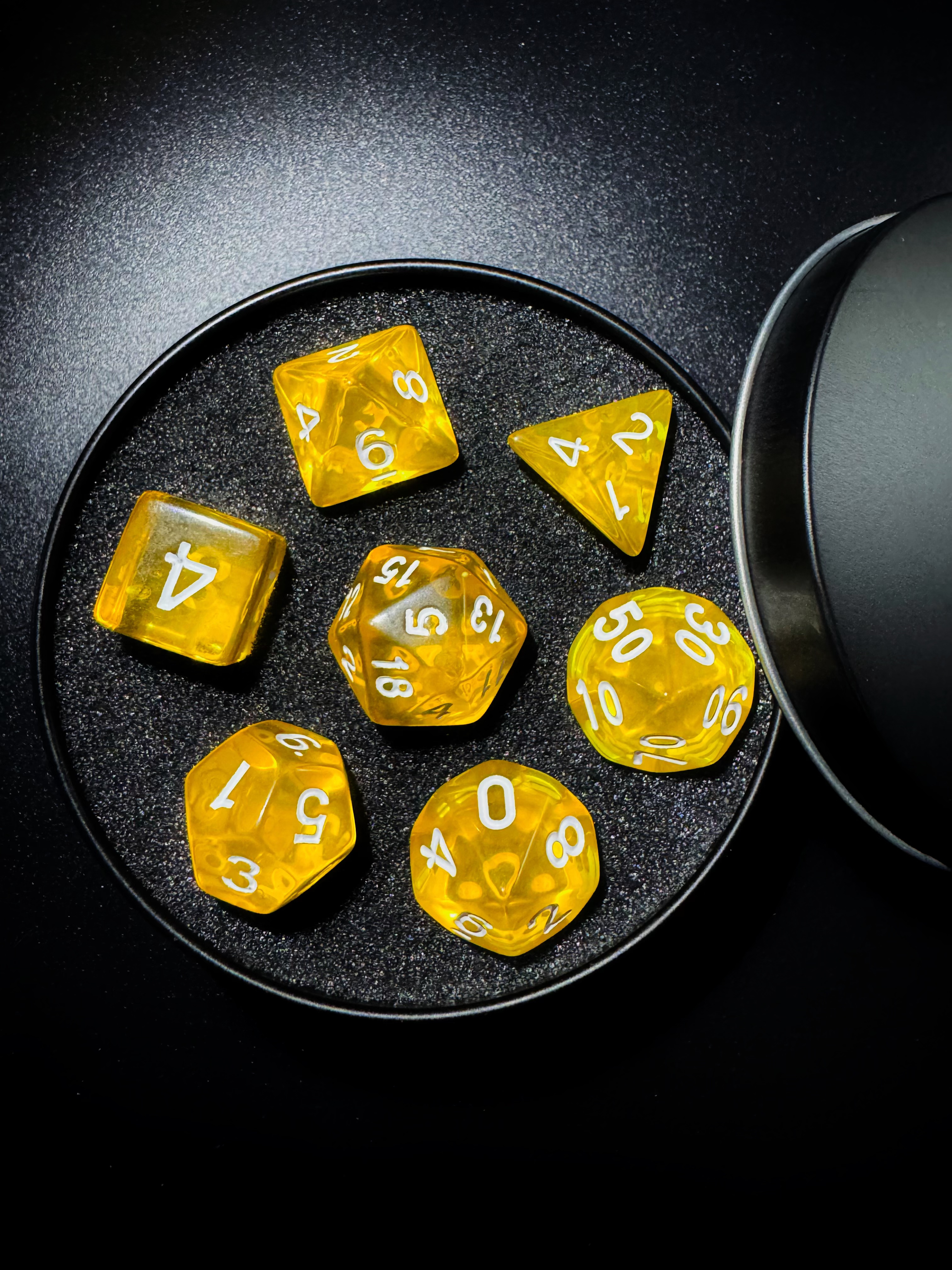 Golden Hour Dice Set [With Dark Iron Gift Box]
