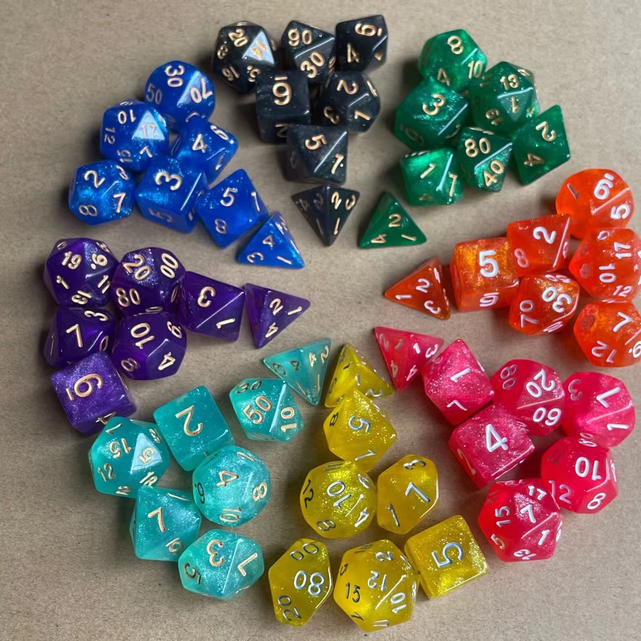 Glitter Star Dice