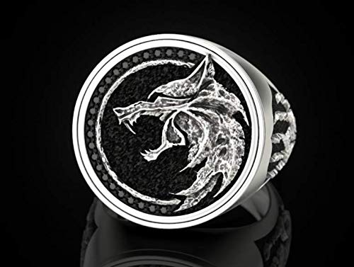 Wolf Head Stainless Steel Ring