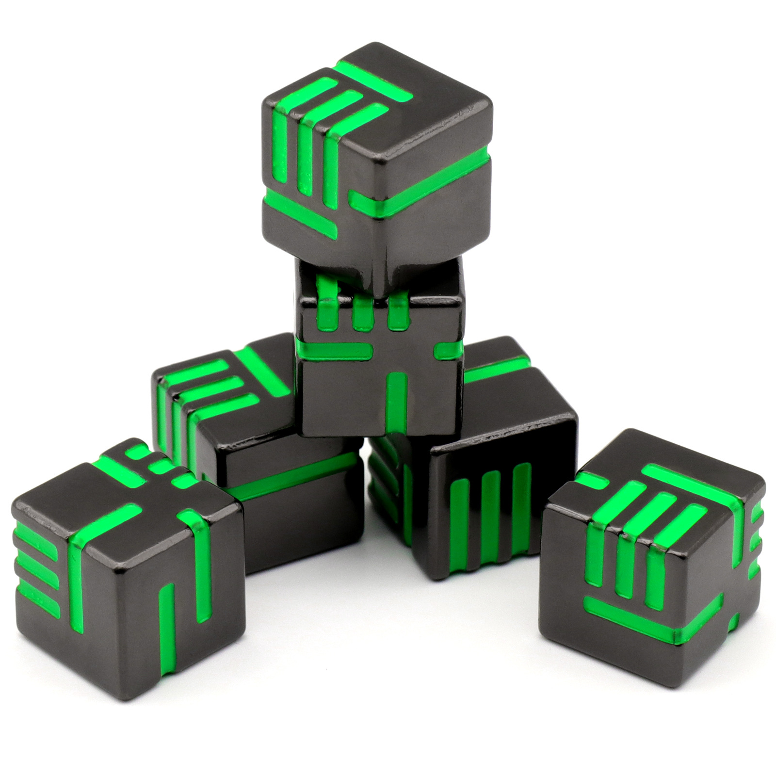 D6  Game Metal dice with Redesign Concept