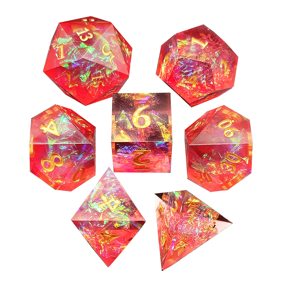 Color Bar Resin Dice Set