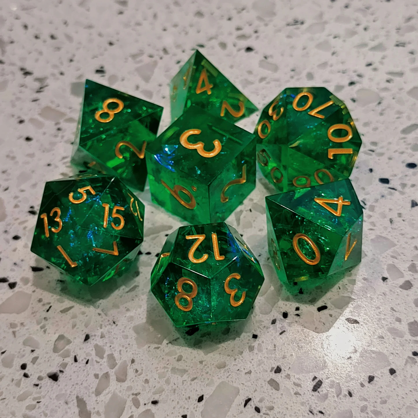 Green Dice Set