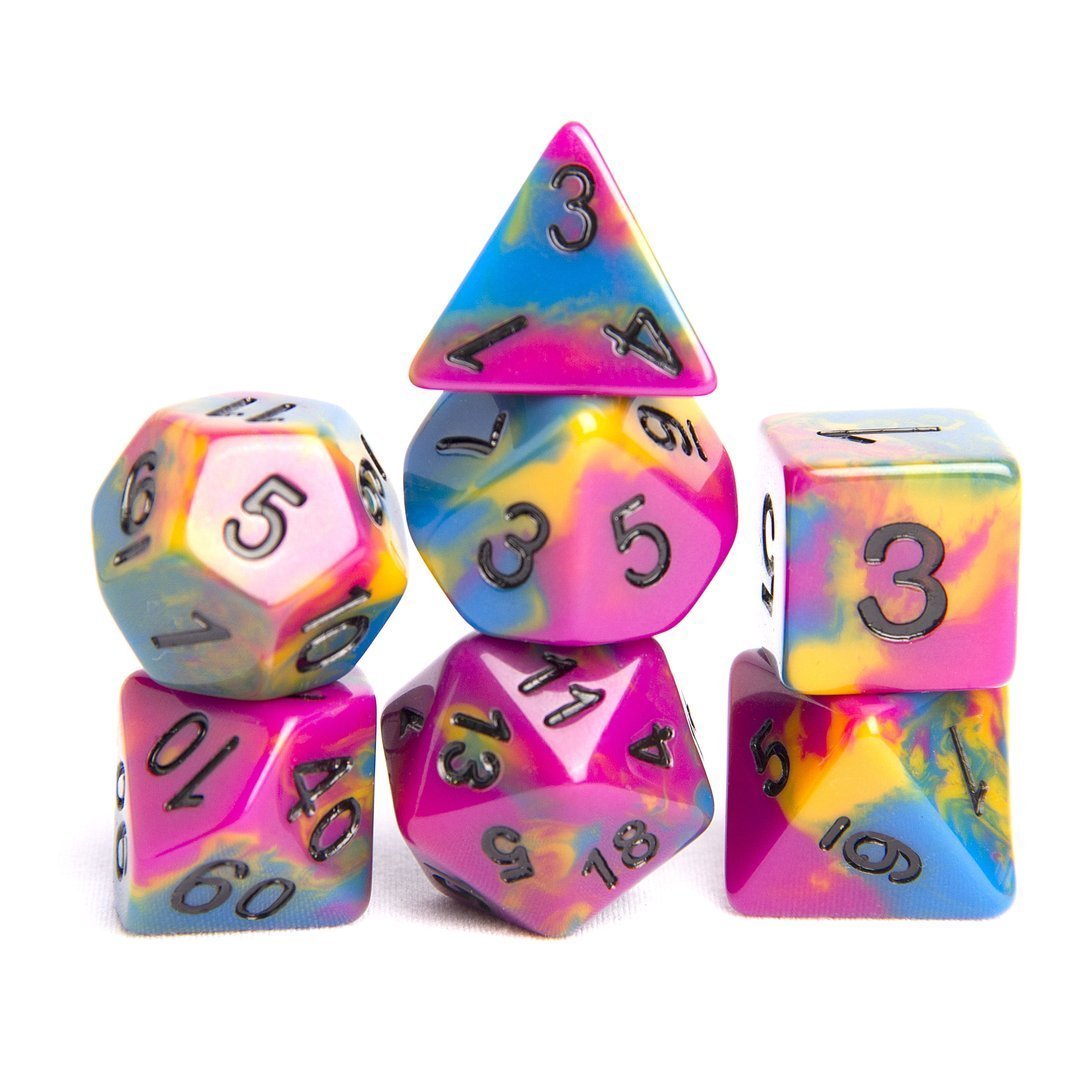 Rainbow Skull Dice
