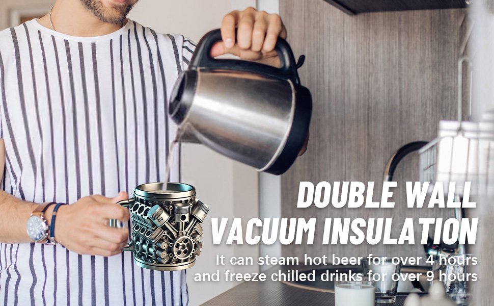 V8 Engines Stainless Steel Cup