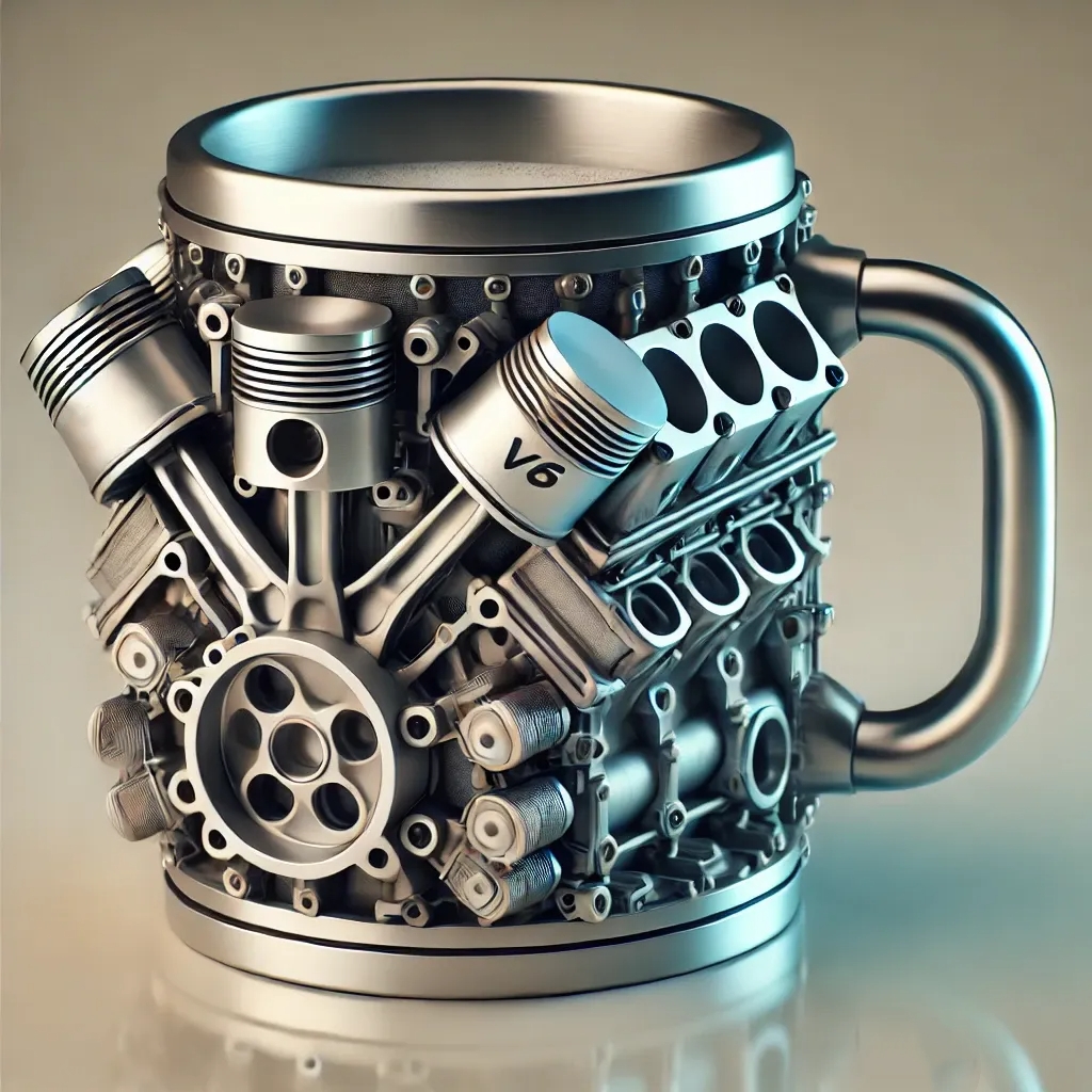 V8 Engines Stainless Steel Cup