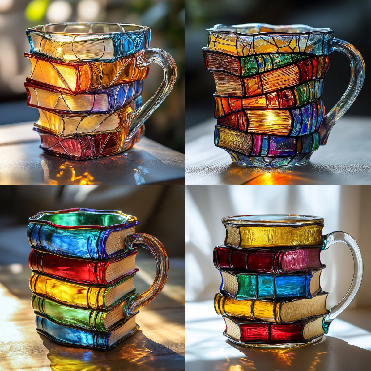📚Painted Book Mug🍵