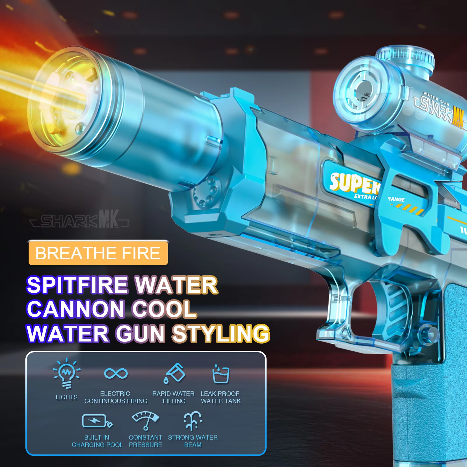 🌊Summer Discount🔫💦Fast Mode Ice Explosion Pistol Water Gun