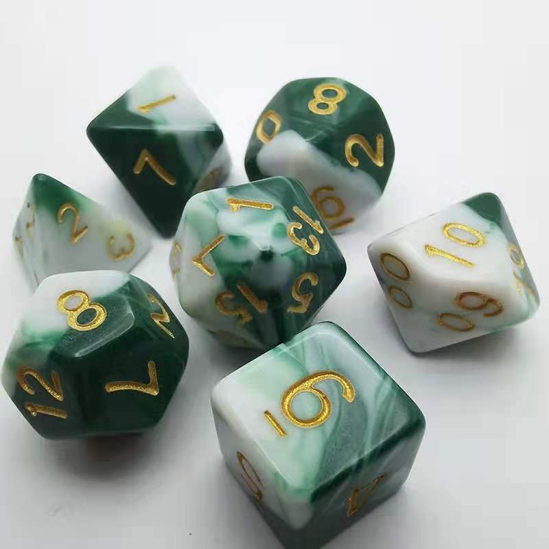 Green DnD Dice Set