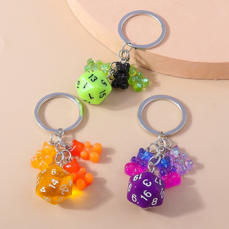 D20 Dice Keychain